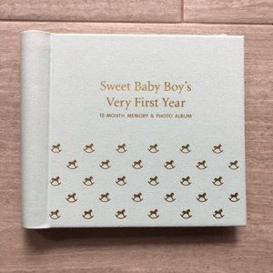 Hallmark Baby Boy First Year Photo Album NEW